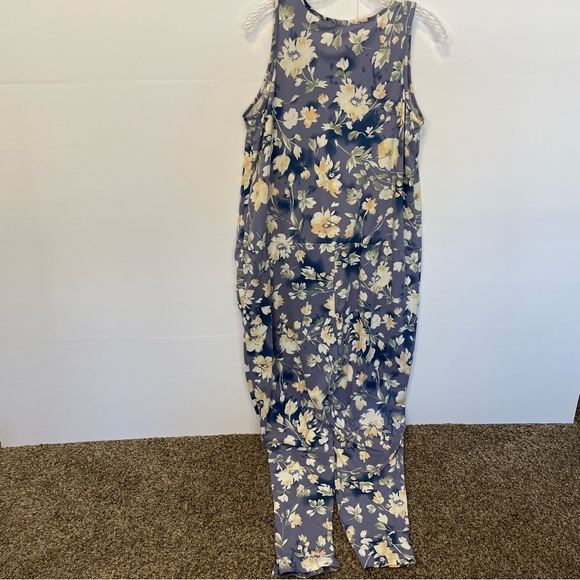 Doublju Floral Sleeveless Jumpsuit/Overalls/Romper Sz L - Picture 10 of 10